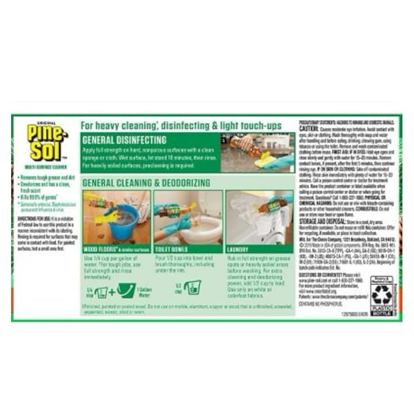 PINE-SOL ALL PURPOSE CLEANER JUGS, PINE, 100 FL OZ, (PACK OF 2)