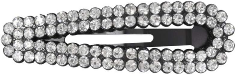 Minkissy 3pcs Rhinestone Bobby Clip Hair Pins Snap Hair Clips Hair Barrettes for Woman Girl (Random Color) - Image 3