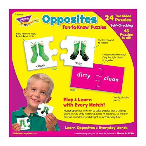 Trend Fun to Know Puzzles, Opposites (T36004)