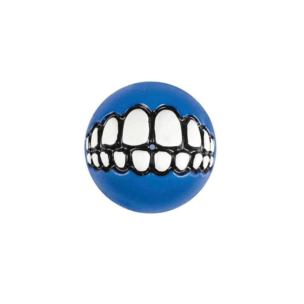 Rogz Grinz Ball, Small, 4.9 cm, Blue