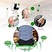 Gel Seat Cushion, Cooling Seat Cushion for Long Sitting, Breathable Honeycomb Chair Soft Gel Seat Pad, Green Egg Gel Cushion for Pressure Relief Great for Office Chairs, Wheelchair, Car Seat