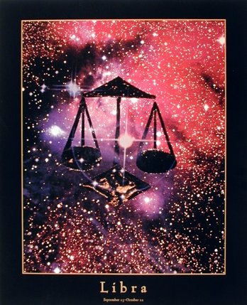 Astrology Libra Wall Decor Sep 24 - Oct 23 Zodiac Art Print Poster (16x20)