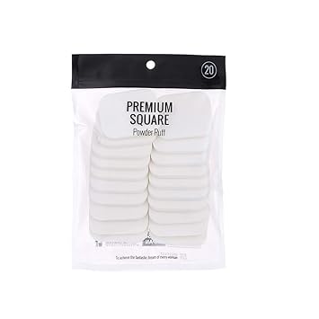 Miniso Premium Square Powder Puff, 20 Pieces