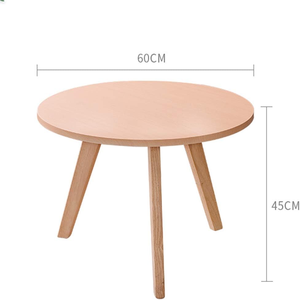 Coffee Tables Wooden Round Small Bedroom Small Apartment Balcony Mini Table Living Room Creative Color Wood Size 60 60 45cm Amazon Co Uk Kitchen Home