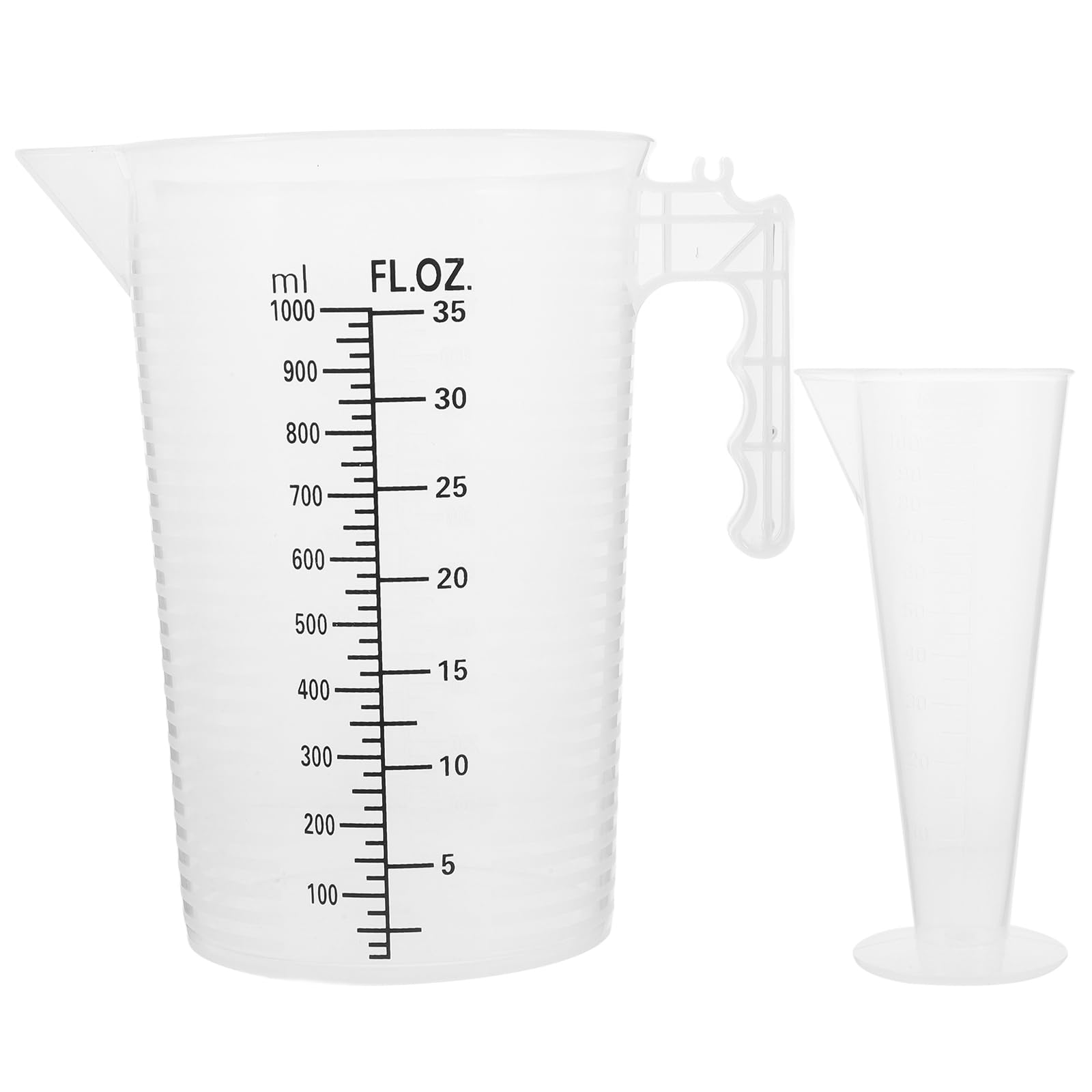 ABOOFAN 1L Kitchen Measuring Jug with Lid Plastic Measuring Cup for Baking Cooking and Liquids Precise Graduated Pitcher for Home Use