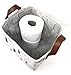 ECOHIP 2-Pack Small Felt Woven Storage Basket Decorative Cloth Bins Fabric Cube