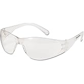 Crews Checklite Safety Glasses, Clear Frame, Clear Lens - 12 pairs of safety glasses.
