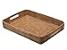 KOUBOO Laguna Serving Tray–Versatile Decorative Tray for Kitchen Table, Coffee Table, Food Serving, Breakfast Tray, Home Decor – Rattan, Wicker Tray, Hoeny-Brown