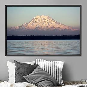 signwin Framed Canvas Wall Art Snow Mountain Cool...