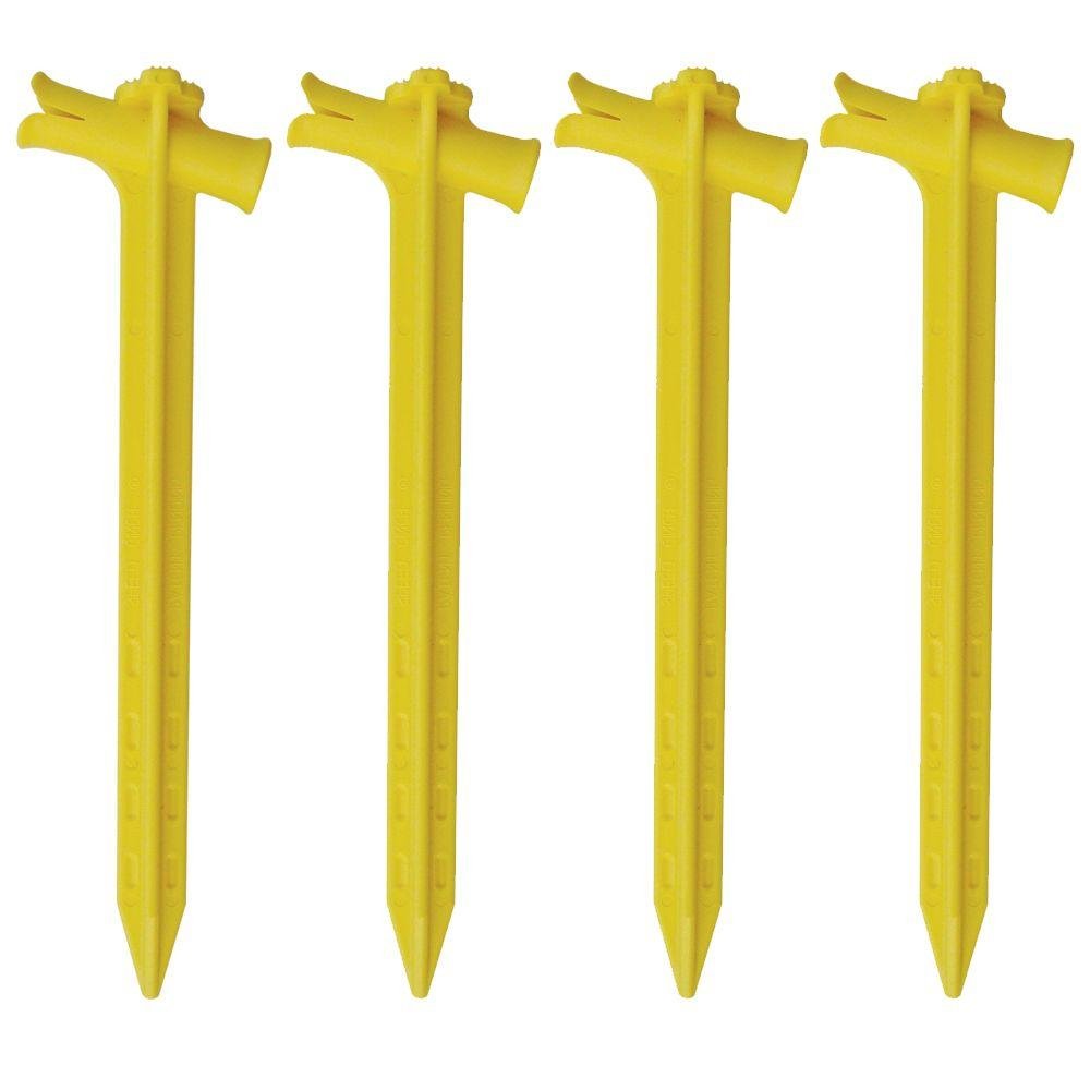 SPEED CINCH 9" Stake 4 Pc.- Yellow