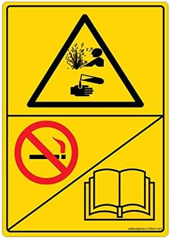 Safety Sign Store DS502-A6PC-01 Danger: Explosion Hazard - Graphic, Material: 3M Self Adhesive + Lexan - 0.25 mm Pack Of 1 105 L X 148 W