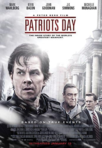 Amazon Com Patriots Day 2016 Authentic Original Movie Poster Single Sided 27x40 Mark Wahlberg John Goodman J K Simmons Michelle Monaghan Kevin Bacon Everything Else