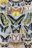Mini Wooden Jigsaw Puzzle - Vintage Butterflies