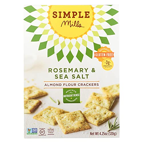 Simple Mills Fine Ground Sea Salt Almond Flour Crackers - Case of 6 - 4 ...