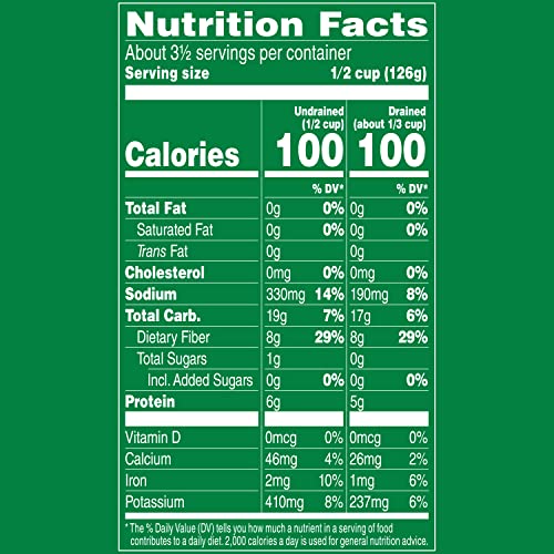DEL MONTE HARVEST SELECTS FRESH CUT GREEN LIMA BEANS, CANNED VEGETABLES, 12 PACK, 15.25 OZ CAN