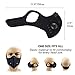 Activated Carbon Dust Mask for Breathing Clean Air, with Extra Filters, Excellent for Cycling, Running, No More Exhaust Gas, Dustproof, Anti Allergy and Pollution, PM2.5 N99, Outdoor Activities
