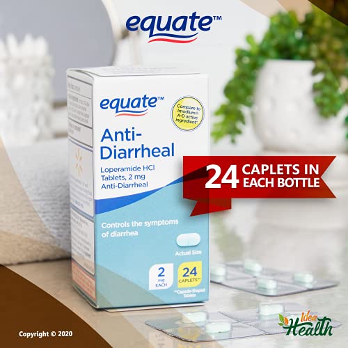 Equate AntiDiarrheal Loperamide, Hydrochloride 2 mg 24 Caplets