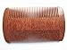 Myhsmooth Rs-sm-nf Handmade Natural Red Sandalwood No Static Comb Pocket Beard Comb for Long and Short Beards Perfect Mustache Comb(4