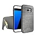 Zutoben Galaxy S7 Case Wire Drawing Shockproof Armor Card Slot Holder Samsung S7 Protective Shell Kickstand (Gray)