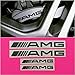 R&G AMG Mercedes High Temp Brake Caliper Decal Sticker Set of 4 (Black)