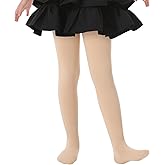 HONENNA Girls Fleece Lined Tights Winter Warm Thermal Thick Leggings Under Dress with Cozy Lining