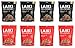 Laiki Rice Crackers - 3.53 oz - Pack of 8 - Two Flavor Variety Pack - 4 Red Laiki Rice Crackers - 4 Black Laiki Rice Crackers