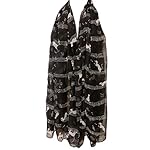 Wrapables Lightweight Cats and Musical Notes Long Scarf