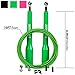 iheartsynergee Green Speed Rope - (2) Adjustable 10 Ft Cable - Steel Ball Bearings - for Crossfit, MMA, Boxing & Fitness