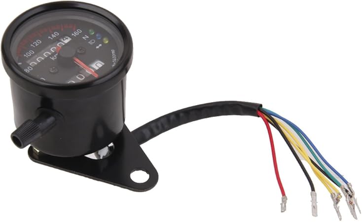 Amazon ノーブランド 品 ホンダ カフェレーサー バックライト オートバイ デュアル スピードメーター 走行距離計 スピードメーター 車 バイク