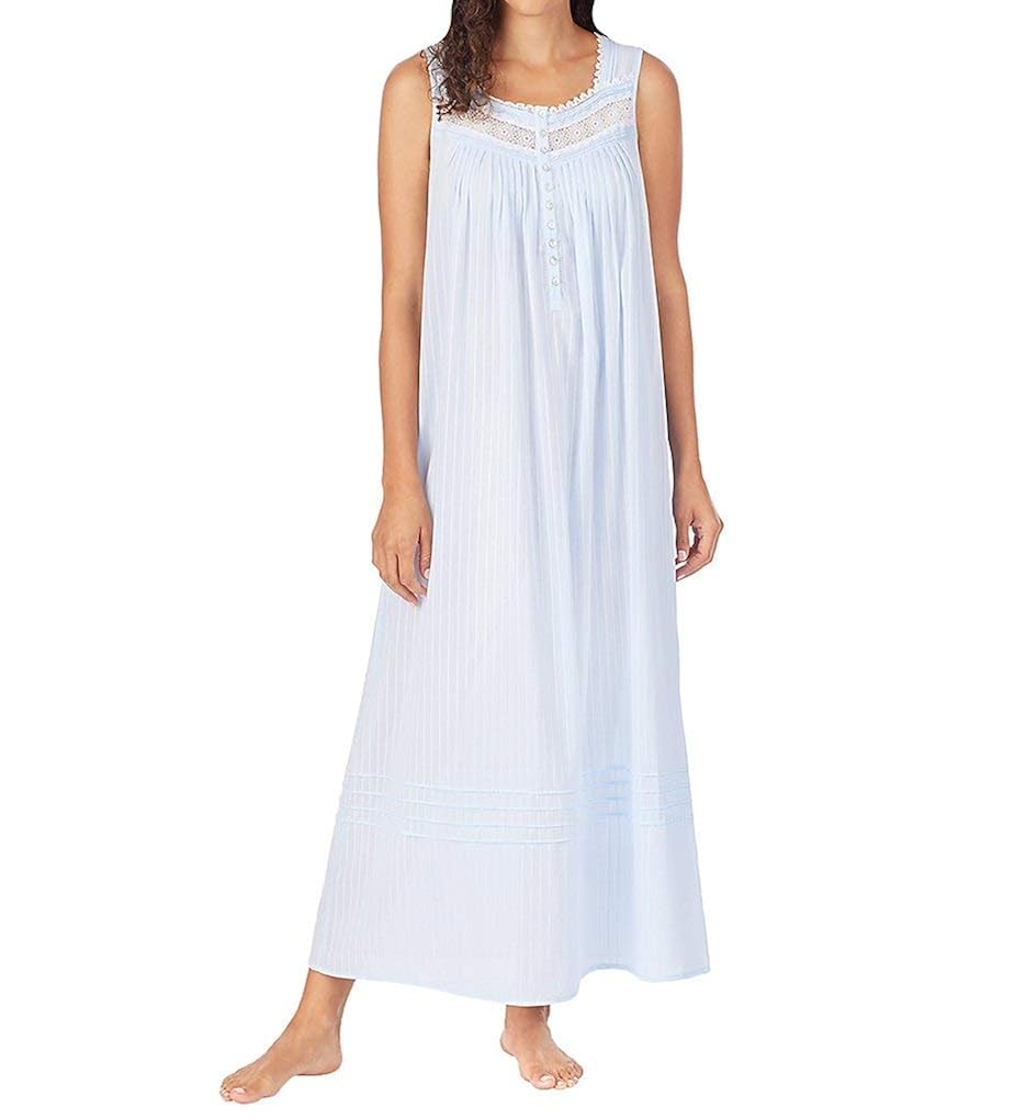 Buy Eileen West Cotton Dobby Stripe Woven Sleeveless Ballet Nightgown
