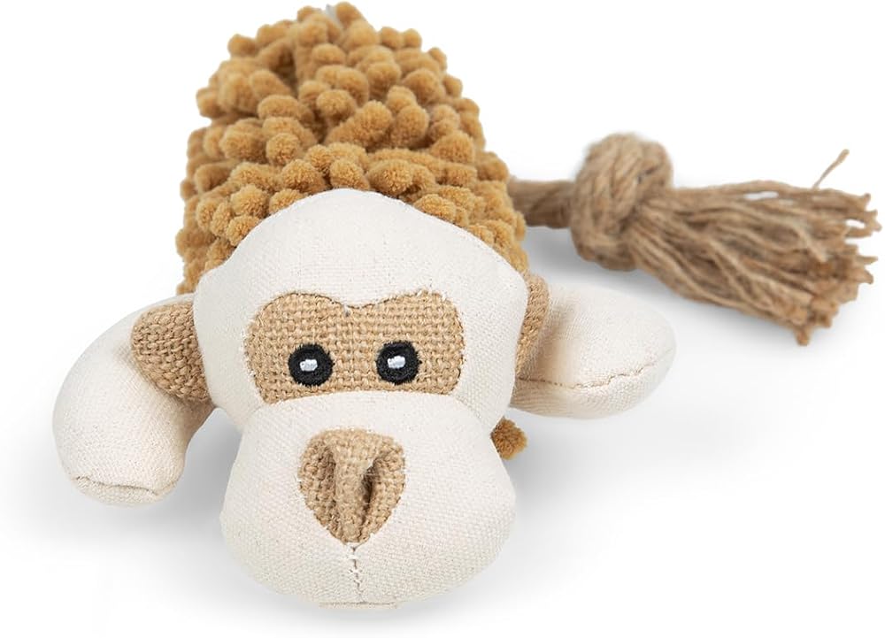Petface Shaggy Monkey Plush Dog Toy Brand Petface