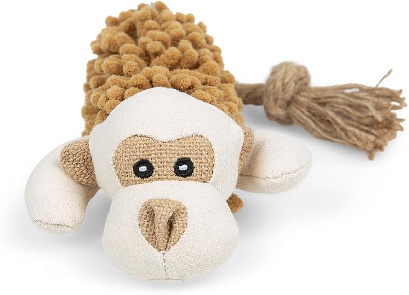 Petface Shaggy Monkey Plush Dog Toy Brand Petface
