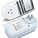 Smart Digital Light Timer with 3-Prong Outlet 7-day Programmable Plug-in Electrical Switch with Anti-theft Random Option, 15A/1800W (1 Pack)