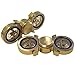 Amperer Brass Hand Spinner 4-6min, Fidget Spinner EDC Toy Metal Spinning Tops Gyro, Premium Bearing, Ultra Duarable (Brass 1)
