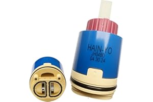 QLXAQLX JH04BD Ceramic Plastic Faucet Cartridge 40mm Replacement Cartridge With Single Lever Cartridge Pressure Balance Cartridge Replacement, Compatible with FC9AC010 Hain-Yo
