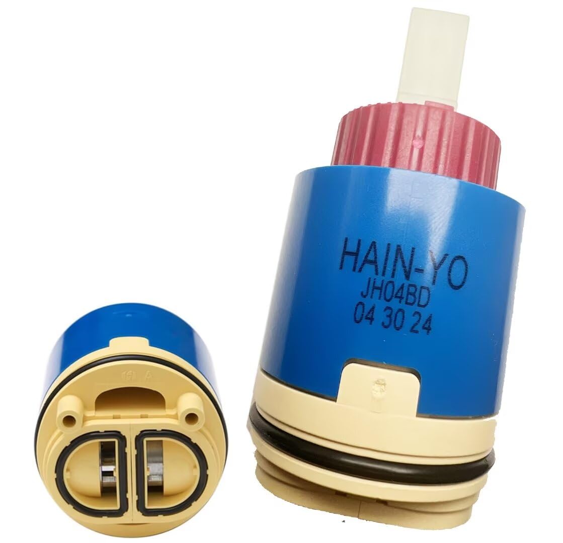 Photo 1 of JH04BD Ceramic Plastic Faucet Cartridge 40mm Replacement Cartridge With Single Lever Cartridge Pressure Balance Cartridge Replacement, Compatible with FC9AC010 Hain-Yo