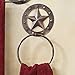 Stars & Studs Metal Western Towel Ring - Southwestern Bath Decor