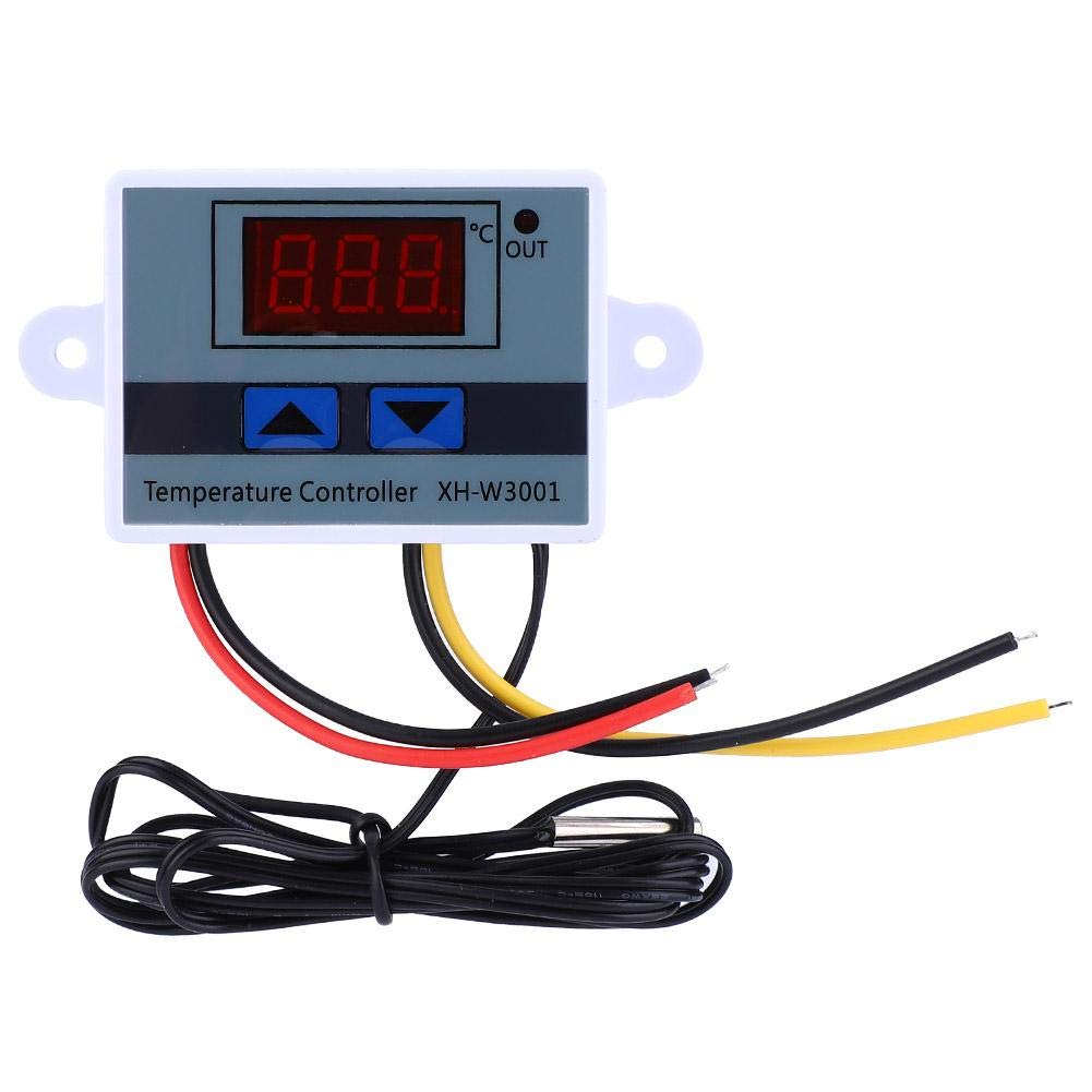 Qinlorgo Digital Temperature Controller, 12V 120W DC, -50°C~110°C, Waterproof Sensor Probe, Qinlorgos2dkibyhg9
