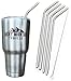 4 Bend Stainless Steel Straws for Rocky Mountain 30 Ounce Double-Wall Tumbler Vacuum Cup - CocoStraw Brand Drinking Straw TV (4 Bend Straws)