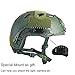 iMeshbean Multifunctional Tactical Helmet,Airsoft half mask Version Suprise As a Gift(Black)