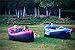 MAMBLE Inflatable Lounger Sofa Portable Sofa Bed Air Sofa for Travelling, Camping, Beach, Park Pink