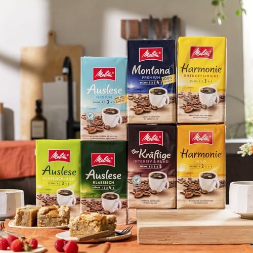 Melitta Auslese Klassisch-Mild Filter-Kaffee 500g, gemahlen, Pulver für Filterkaffeemaschinen, mittlere Röstung, geröstet in Deutschland thumbnail 3
