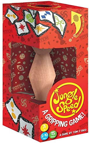 Photo 1 of Jungle Speed Party Game (Eco Box) - Fast-Paced Matching Game with Travel Bag for Kids & Adults, Ages 7+, 2-10 Players, 15 Minute Playtime, Made by Zygomatic