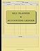 Bill Planner and Accounting Ledger: 110 pages; size = 8.5 x 11 inches (double-sided), perfect binding (non-perforated)