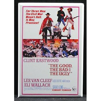 The Good, the Bad and the Ugly Movie Poster Refrigerator Magnet.