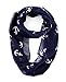 NYfashion101 Women's Nautical Marine Anchor Print Infinity Scarf Cowl