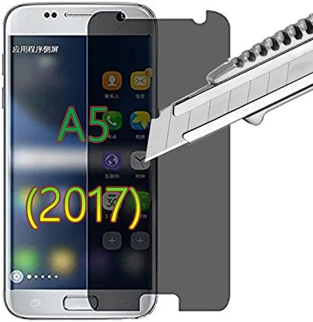 Samsung Galaxy A5 Screen Protector (2017) MOOSHiON £¨Privacy Anti-Spy£(9H Hardness)(2.5D Roundedge)ULTIMA SHIELD SCHOTT AG German Tech Tempered Glass Electroplating Anti-Fingerprint Anti-Scratch
