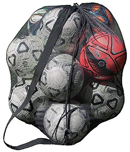 Ifavor123 Extra Large 30" X 40" Heavy-Duty Sport Gear Equipment Laundry Travel Multi-Use Durable Mesh Bag with Drawstring Cord Lock Closure and Adjustable Shoulder Strap