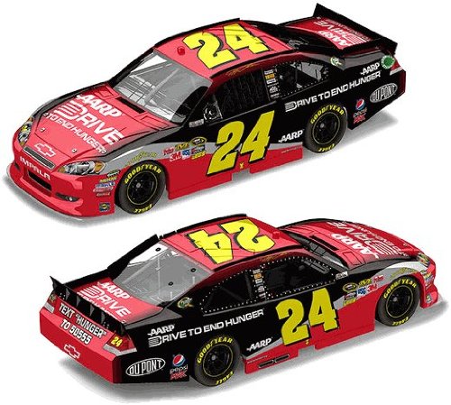 NASCAR Jeff Gordon #24 Drive To End Hunger 1/64 Kids Hardtop Car 2012