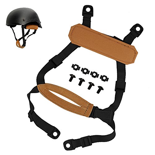 Buy TBFMA Airsoft Helmet Strap, 4 Points Chin Strap with Bolts Screws